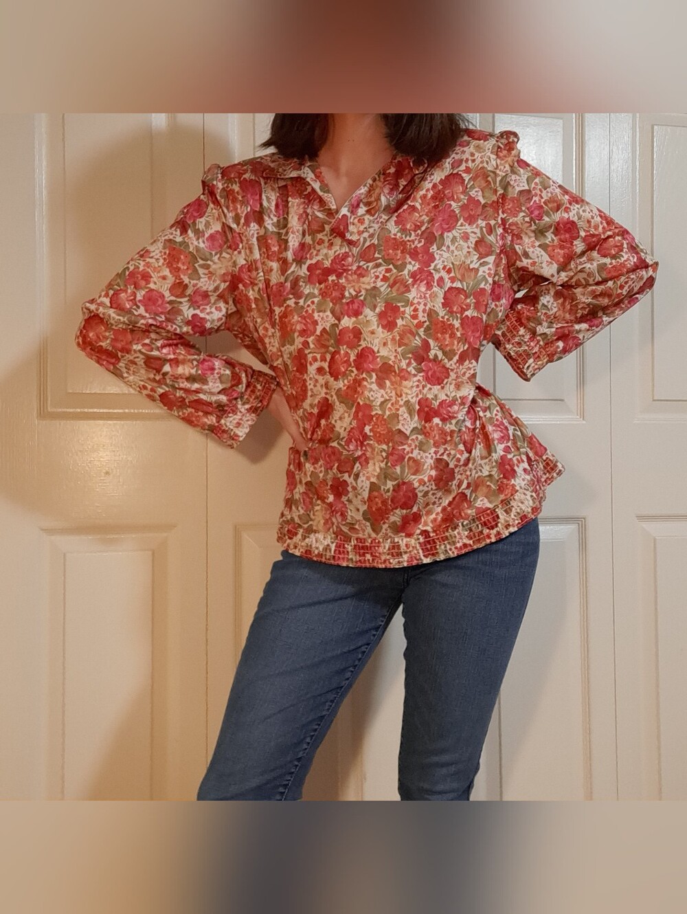 Vintage 70s Floral Blouse By Graff Californiawear